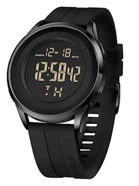 Mens Digital Waterproof Military Watch for Men Black Dive Tactical Sports Watch